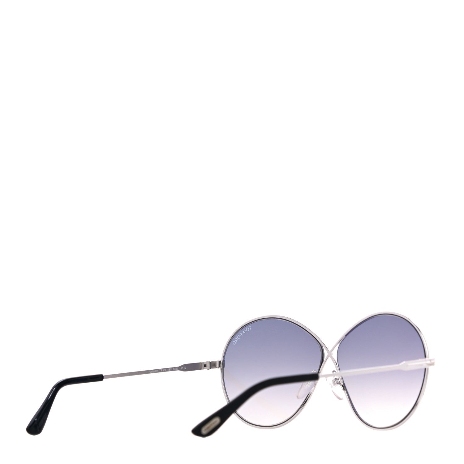Tom Ford Metal Rania-02 Oval Sunglasses TF564 Silver 4 of 7