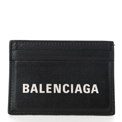 Balenciaga Smooth Calfskin Everyday Multi Card Case Black Fluo Yellow 1 of 8