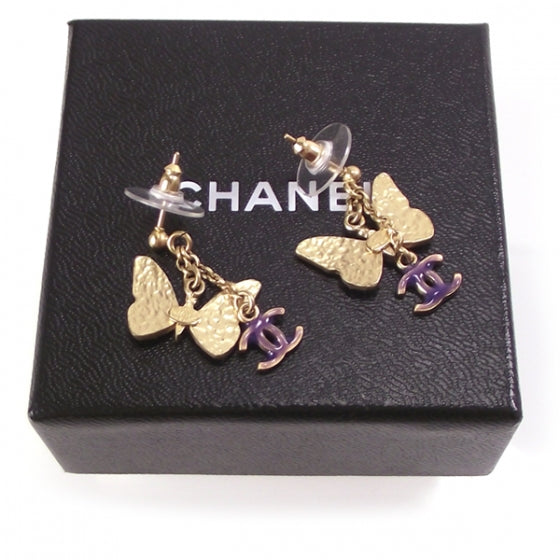 Chanel Butterfly Earrings 4 of 13