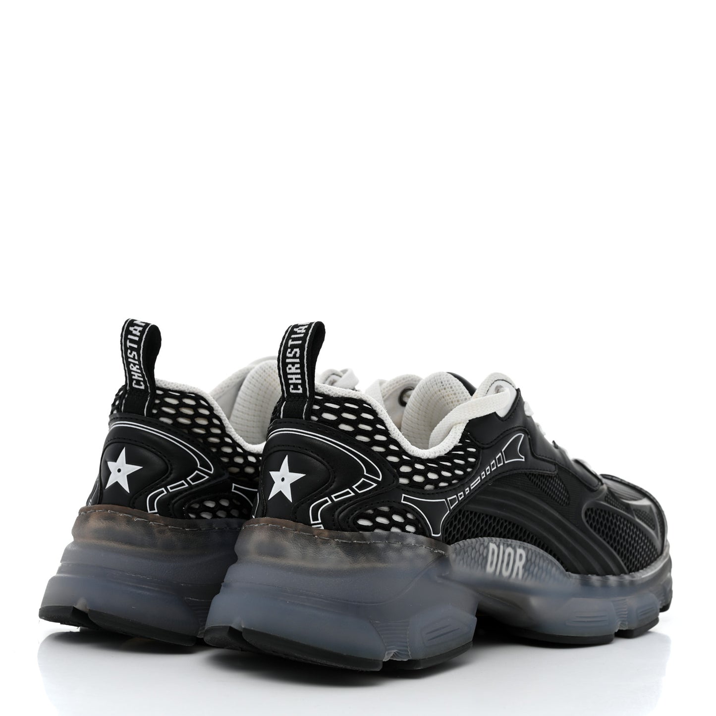 Matte Technical Fabric Mesh Dior Vibe Sneakers 37 Black