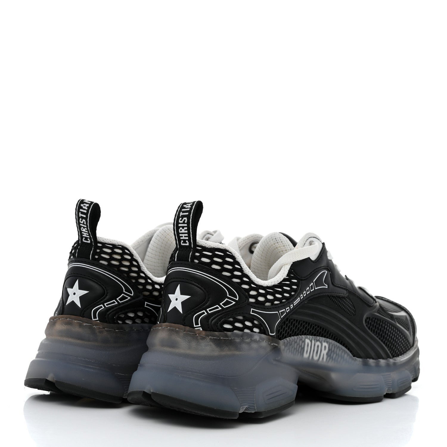 Christian Dior Matte Technical Fabric Mesh Dior Vibe Sneakers 37 Black 4 of 10