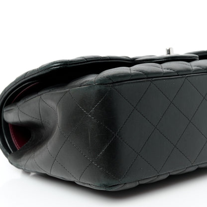 Chanel Lambskin Quilted Jumbo Double Flap Black 10 of 13