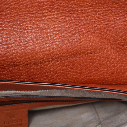 Gucci Calfskin Harness Shoulder Bag New Rust 9 of 20