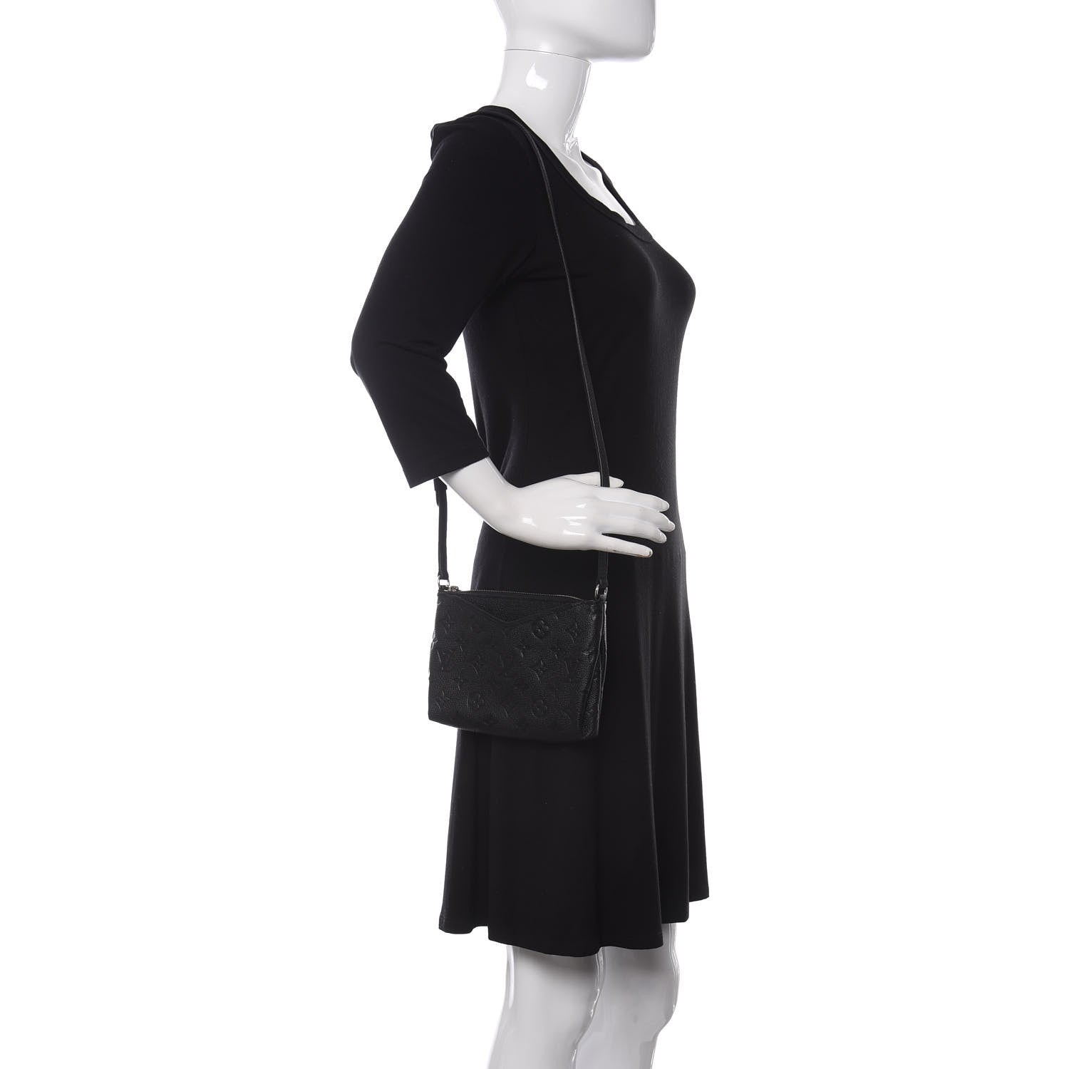 Louis Vuitton Empreinte Pallas Crossbody Black 2 of 9