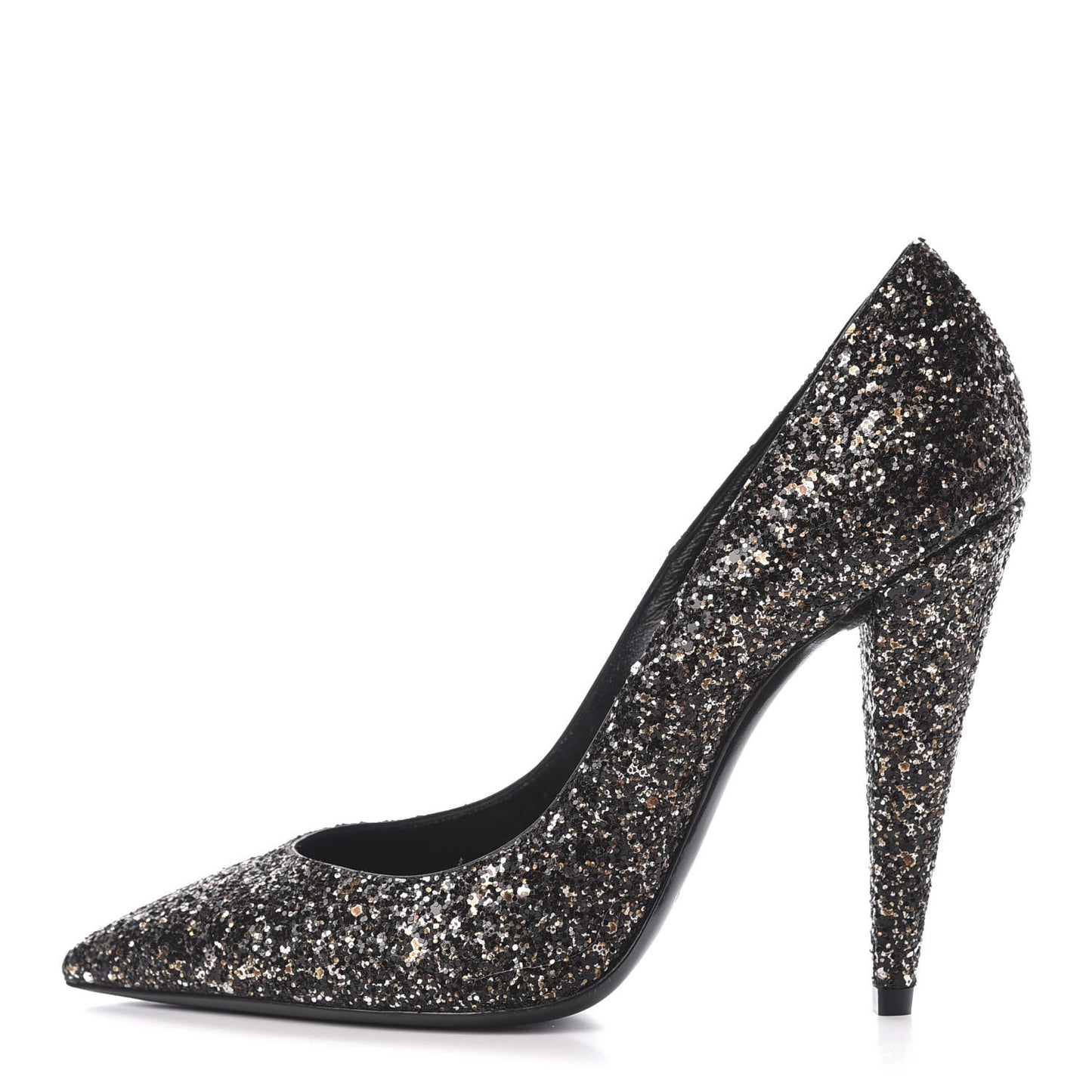 Glitter Era Pumps 38 Black Silver