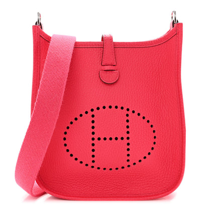 Hermes Taurillon Clemence Evelyne TPM Rose Extreme 1 of 9