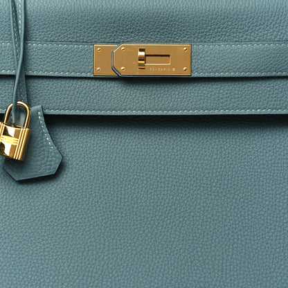Hermes Togo Kelly Retourne 40 Ciel 7 of 11