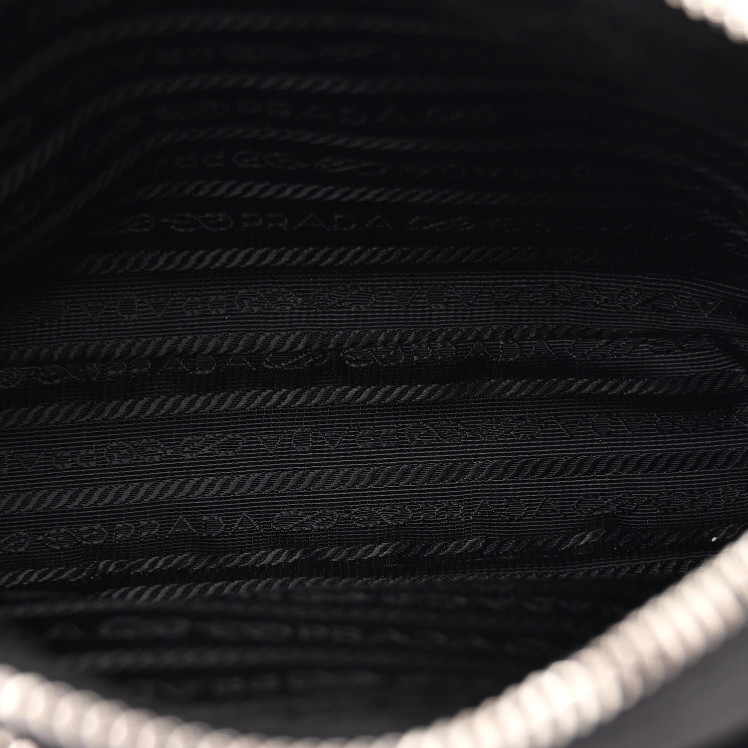 Prada Re-Nylon Saffiano Double Pouch Shoulder Bag Black 5 of 12