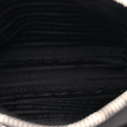 Prada Re-Nylon Saffiano Double Pouch Shoulder Bag Black 5 of 12
