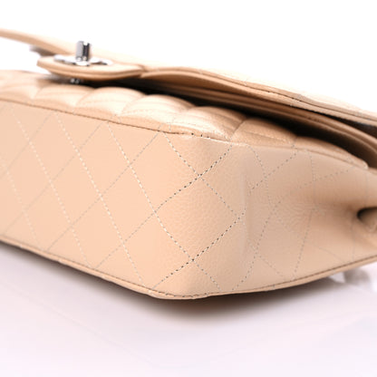 Chanel Caviar Quilted Medium Double Flap Beige Clair 8 of 9