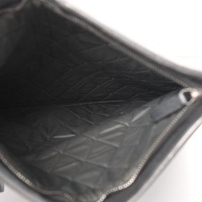 Chanel Metallic Calfskin Quilted Pixel Effect CC Beauty Clutch Silver 5 of 9