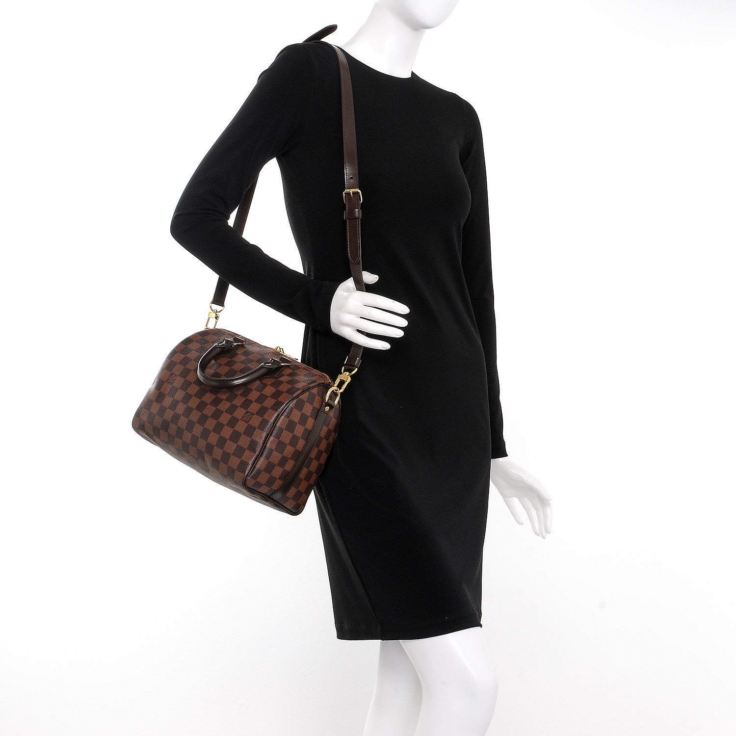 Louis Vuitton Damier Ebene Speedy Bandouliere 25 2 of 9