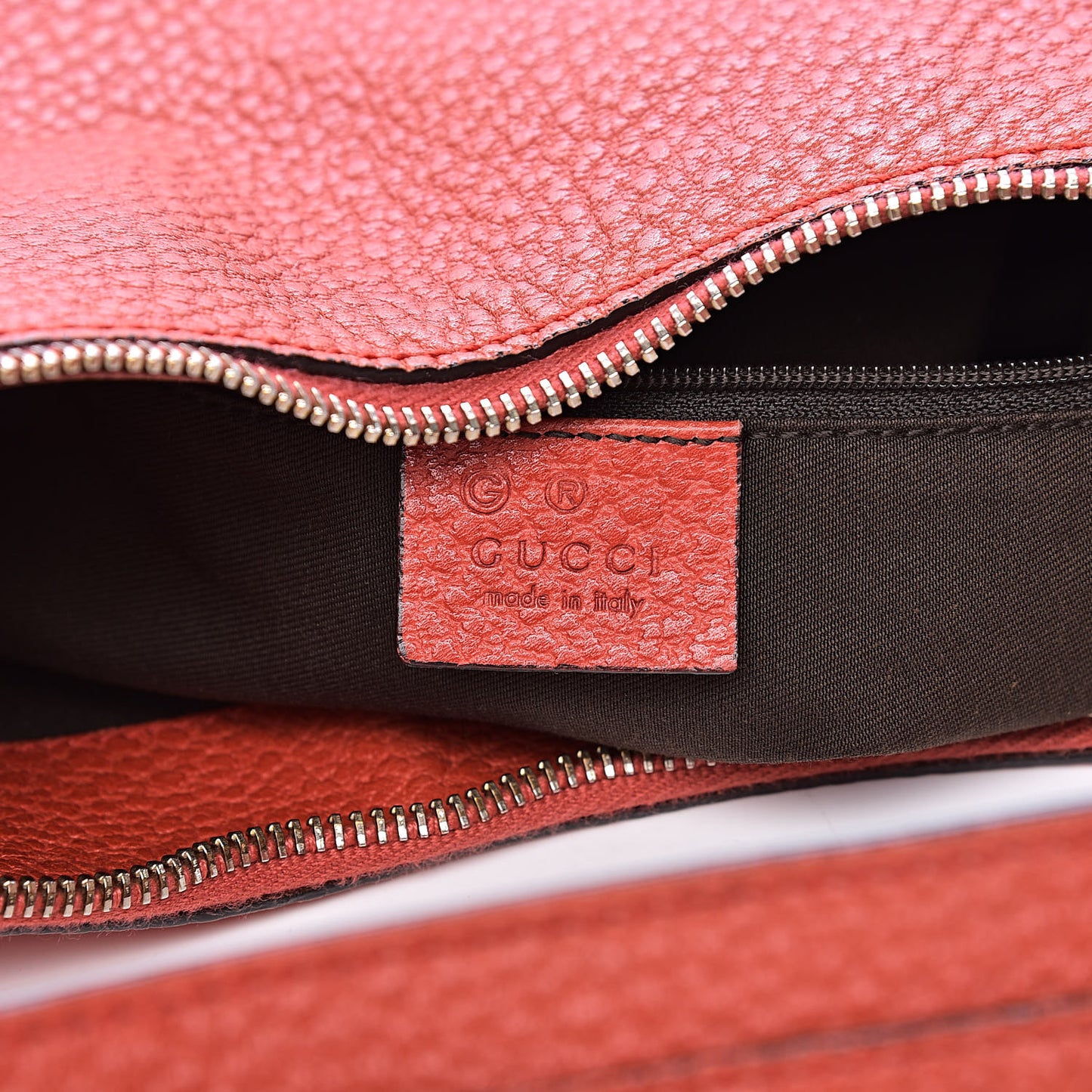 Calfskin Bamboo Ring Hobo Orange
