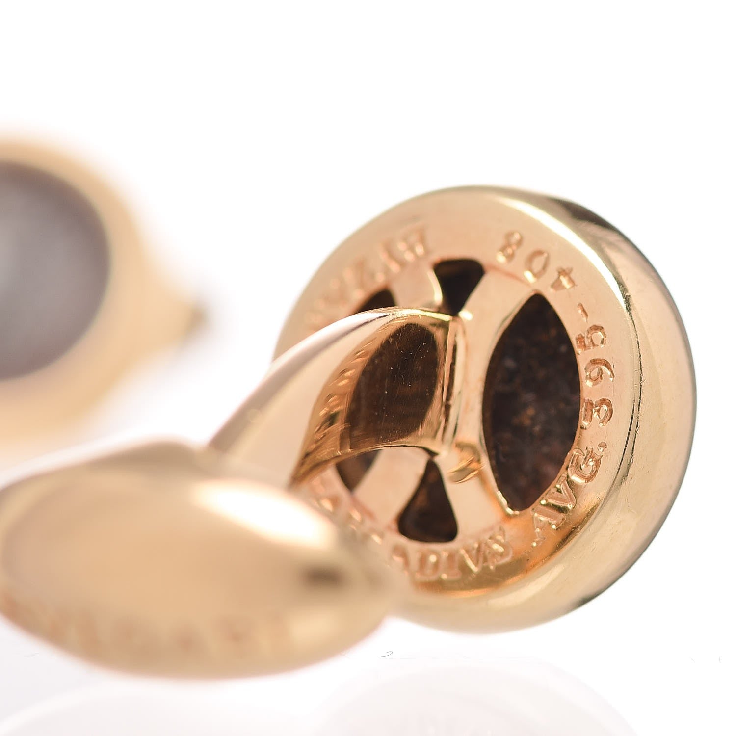 Bulgari 18K Yellow Gold Ancient Coin Cuff Links 7 of 8