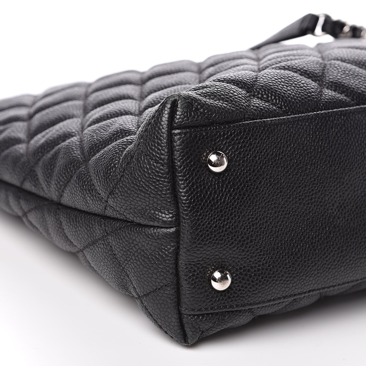 Chanel Caviar Quilted CC Shopping Tote Black 8 of 11