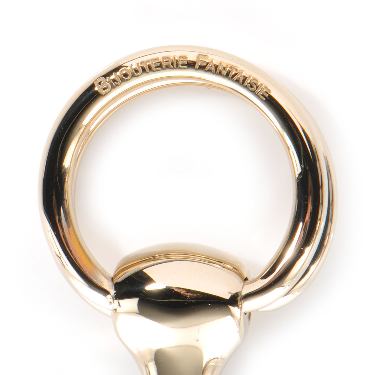 Permabrass Mors Scarf Ring Gold