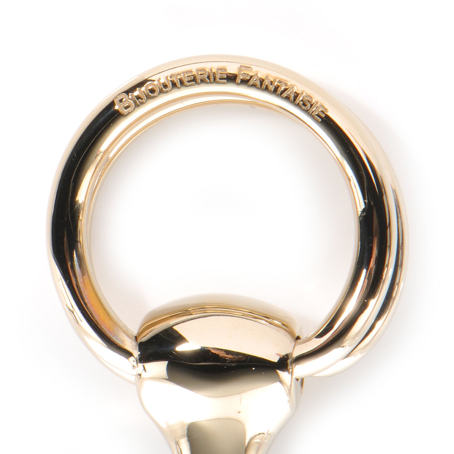 Hermes Permabrass Mors Scarf Ring Gold 4 of 5