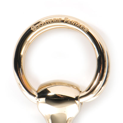 Hermes Permabrass Mors Scarf Ring Gold 4 of 5