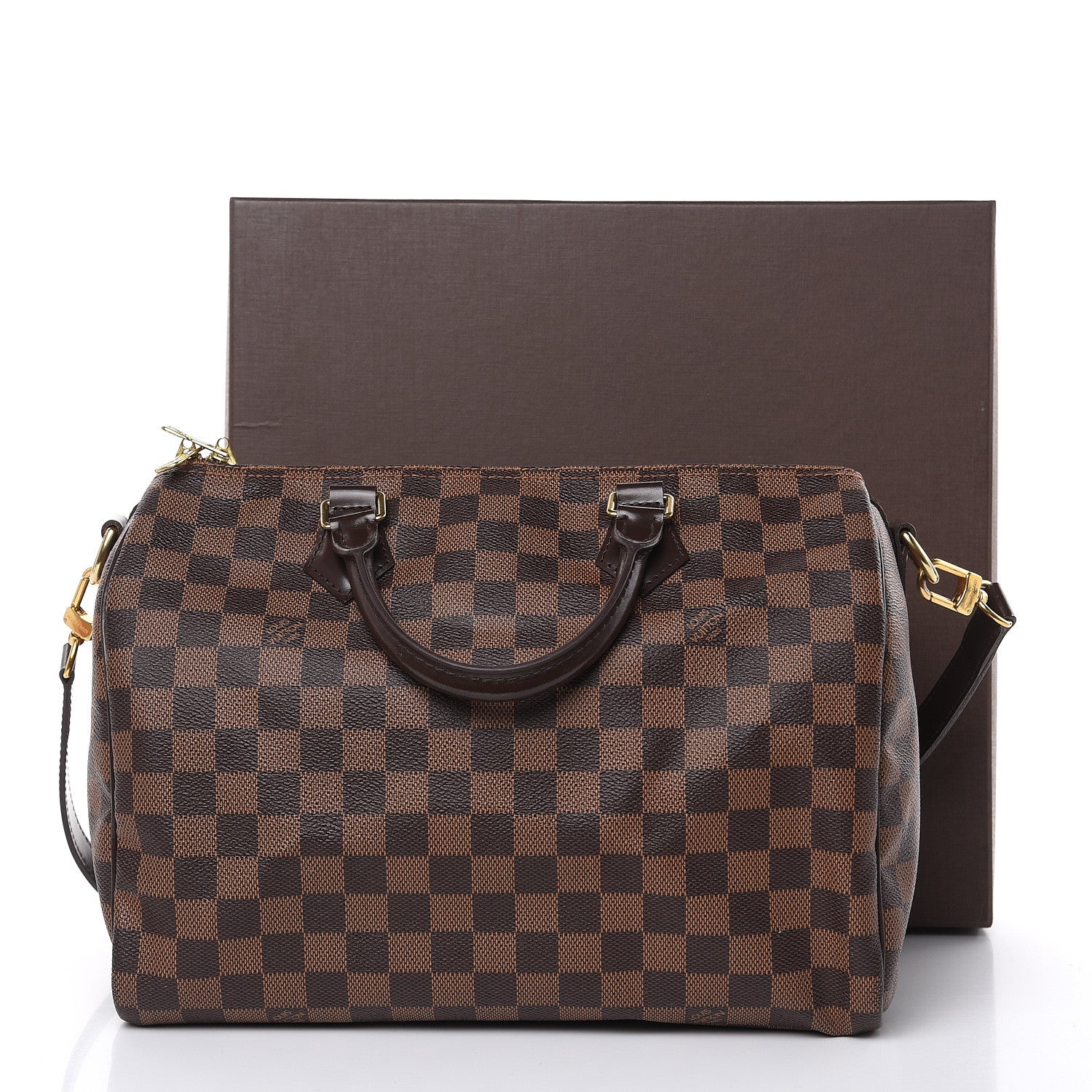 Louis Vuitton Damier Ebene Speedy Bandouliere 30 19 of 19