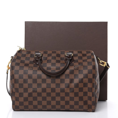 Louis Vuitton Damier Ebene Speedy Bandouliere 30 19 of 19