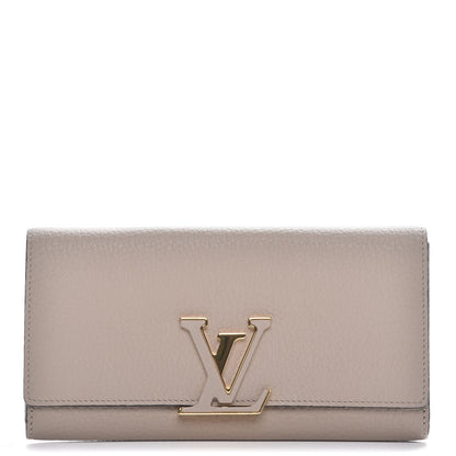Louis Vuitton Taurillon Capucines Wallet Galet 1 of 7