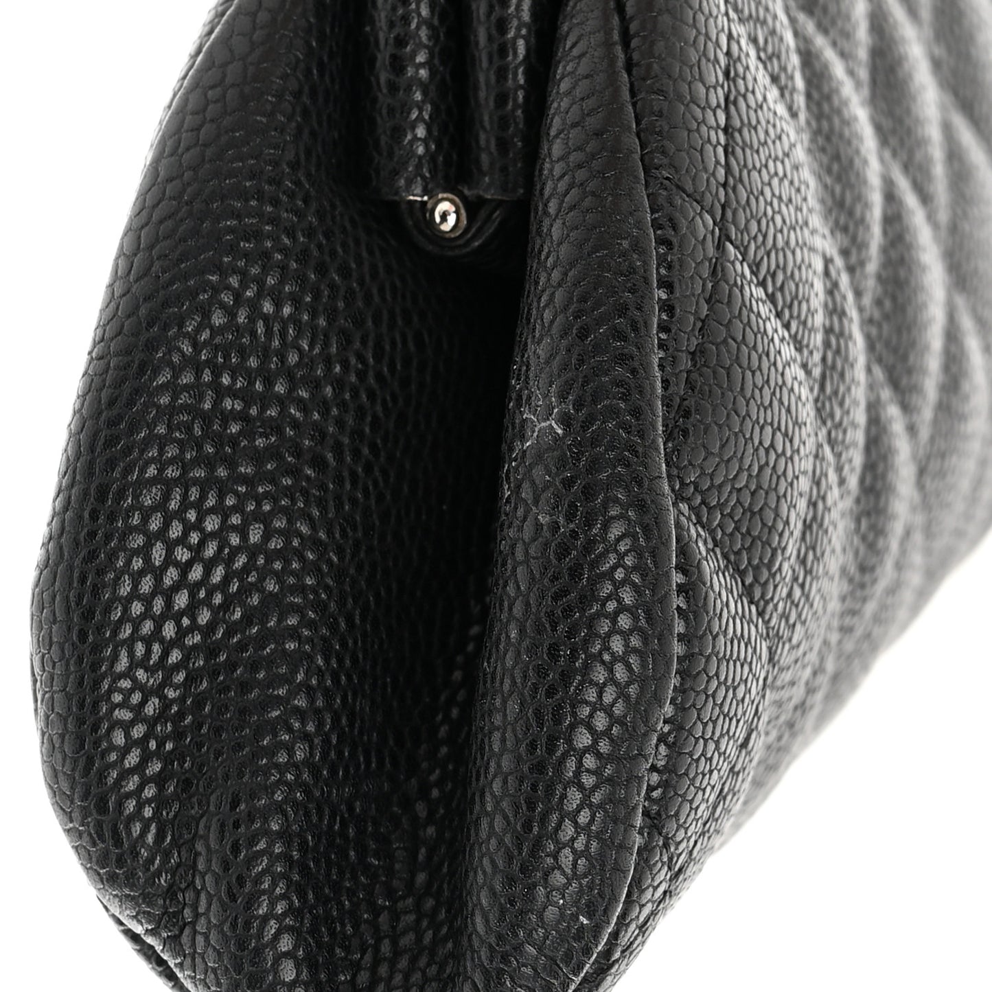 Caviar Quilted Timeless Clutch Black