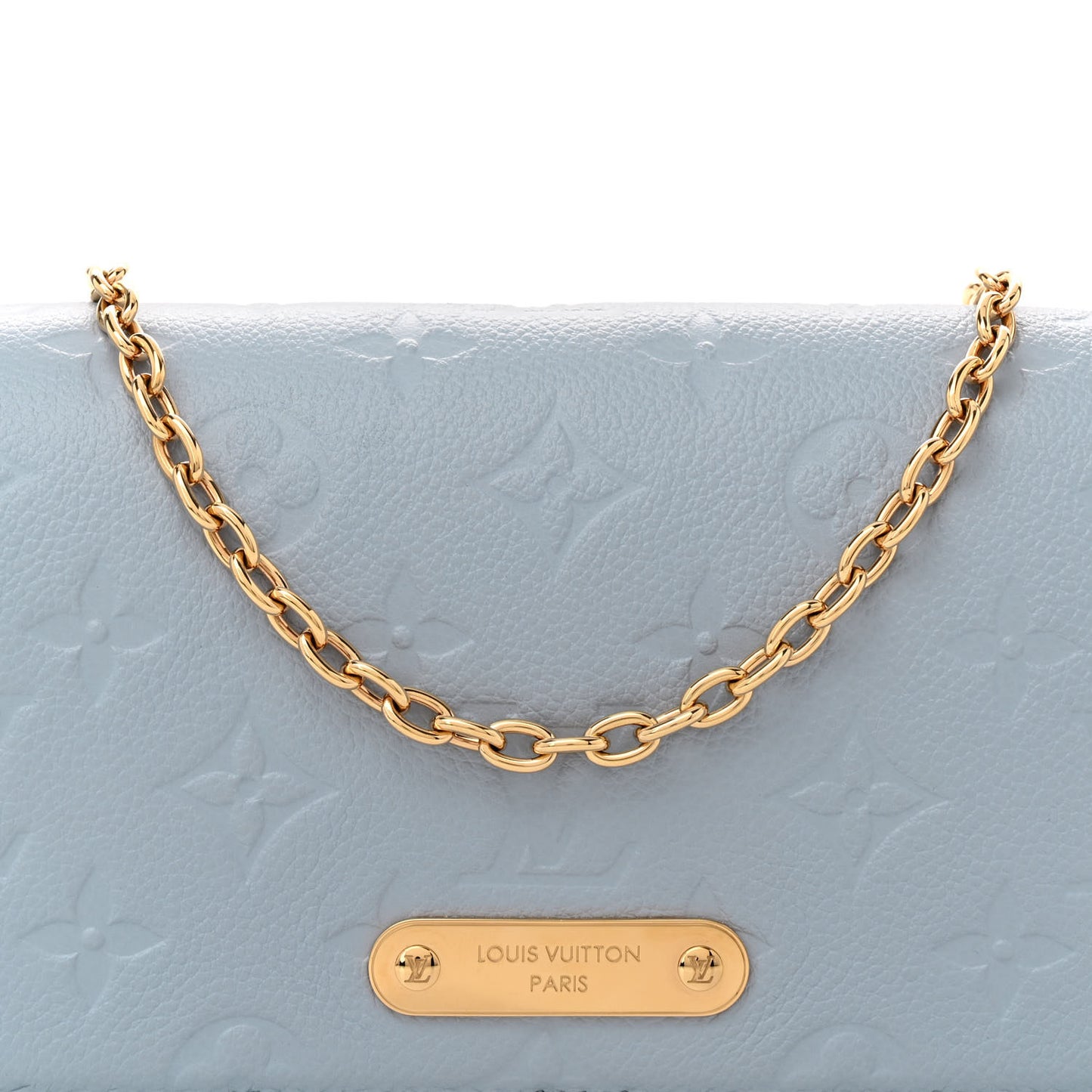 Monogram Lily Wallet On Chain Blue Hour