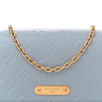 Louis Vuitton Monogram Lily Wallet On Chain Blue Hour 7 of 10
