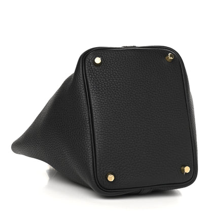 Hermes Taurillon Clemence Picotin Lock 18 PM Black 4 of 11