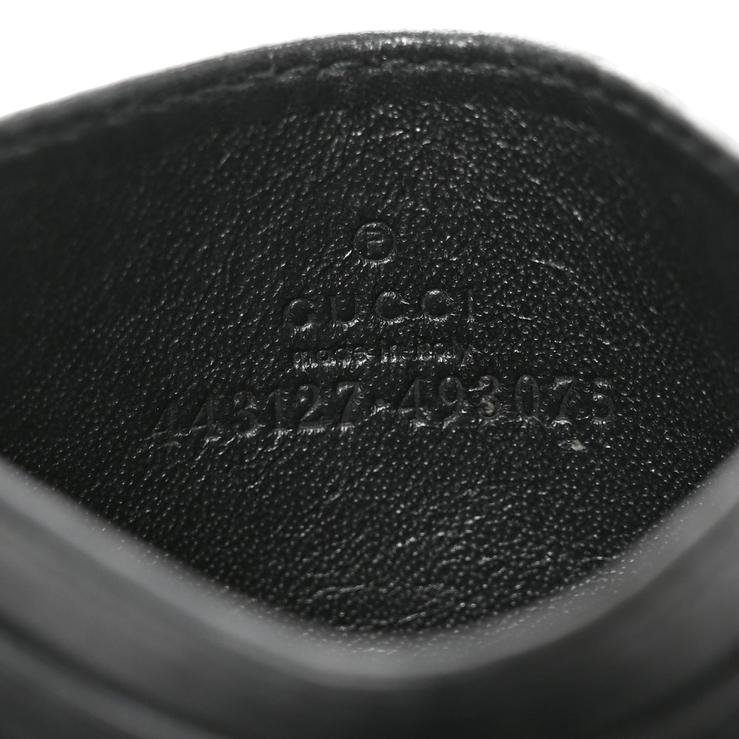 Calfskin Matelasse GG Marmont Card Holder Black