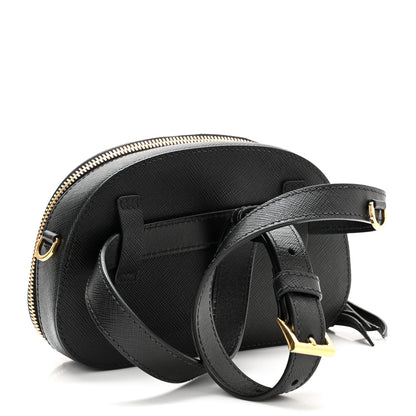 Prada Saffiano Lux Odette Belt Bag Black 4 of 12