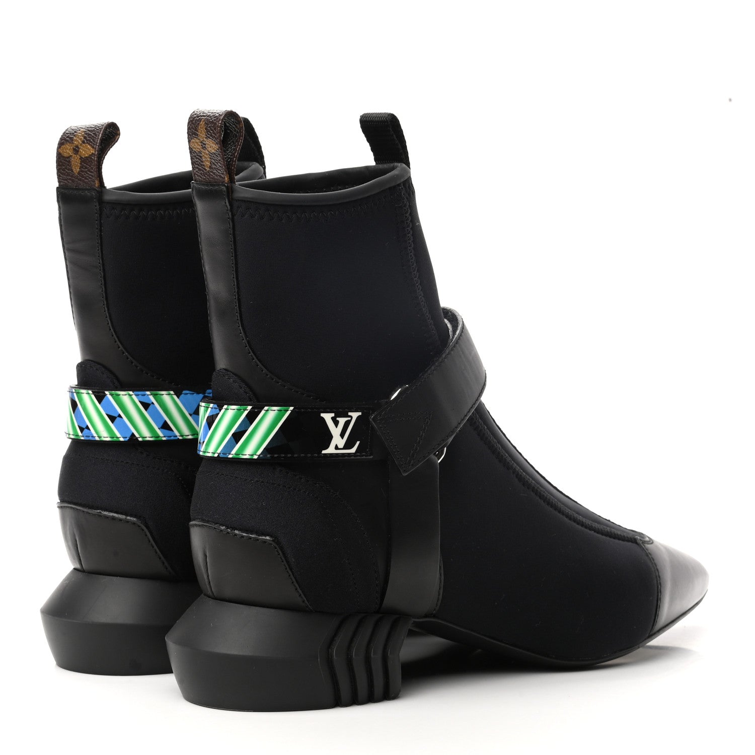 Louis Vuitton Neoprene Deep Sea Ankle Boot 37 Black 4 of 8