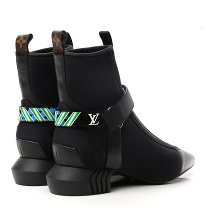 Louis Vuitton Neoprene Deep Sea Ankle Boot 37 Black 4 of 8