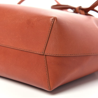 Mansur Gavriel Calfskin Mini Bucket Bag Saddle 9 of 13