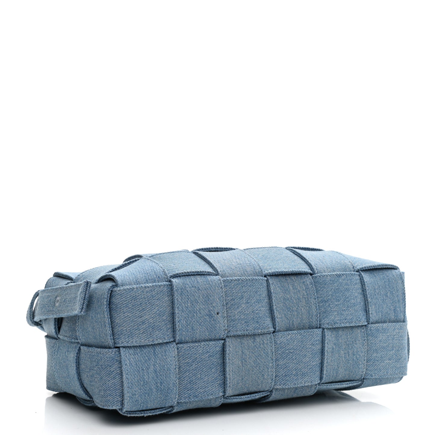 Denim Maxi Intrecciato Brick Cassette Bag Indigo