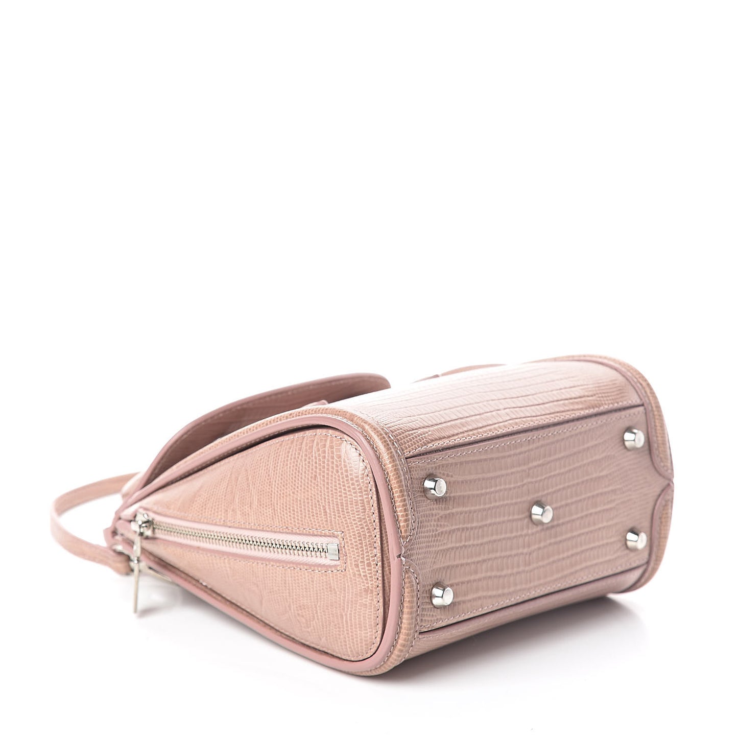 Calfskin Lizard Embossed Mini Heroine Pink