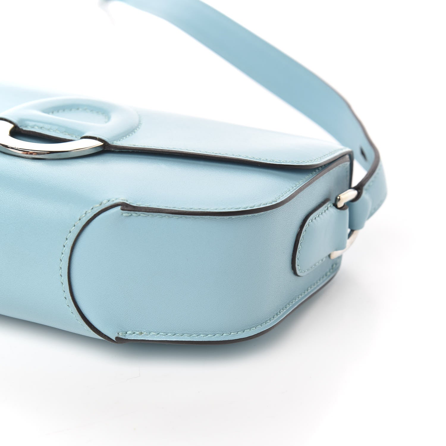 Hermes Veau Tadelakt Cherche Midi 18 Bleu Atoll 8 of 9