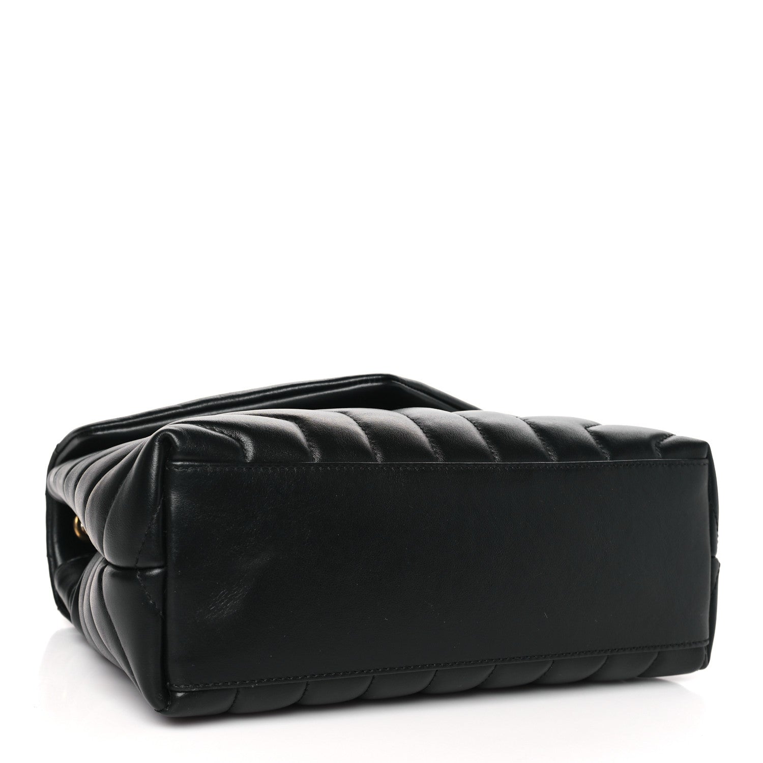 Saint Laurent Calfskin Y Quilted Monogram Small Loulou Chain Satchel Black 4 of 8