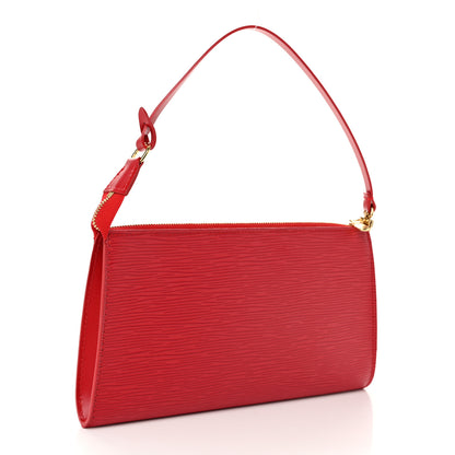 Louis Vuitton Epi Pochette Accessories 21 Castillan Red 3 of 10