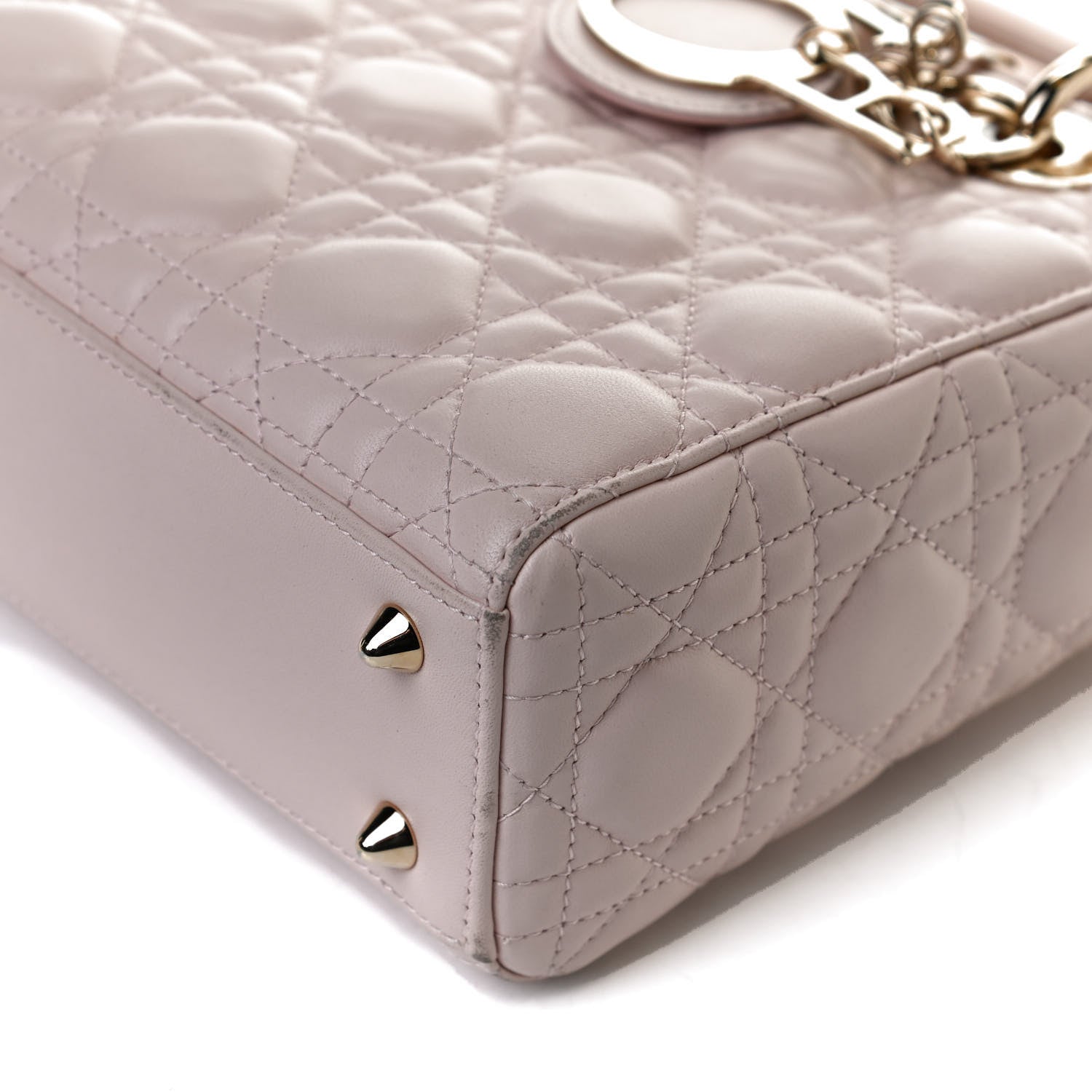 Christian Dior Lambskin Cannage Small Lucky Badges My Lady Dior Pink 11 of 18
