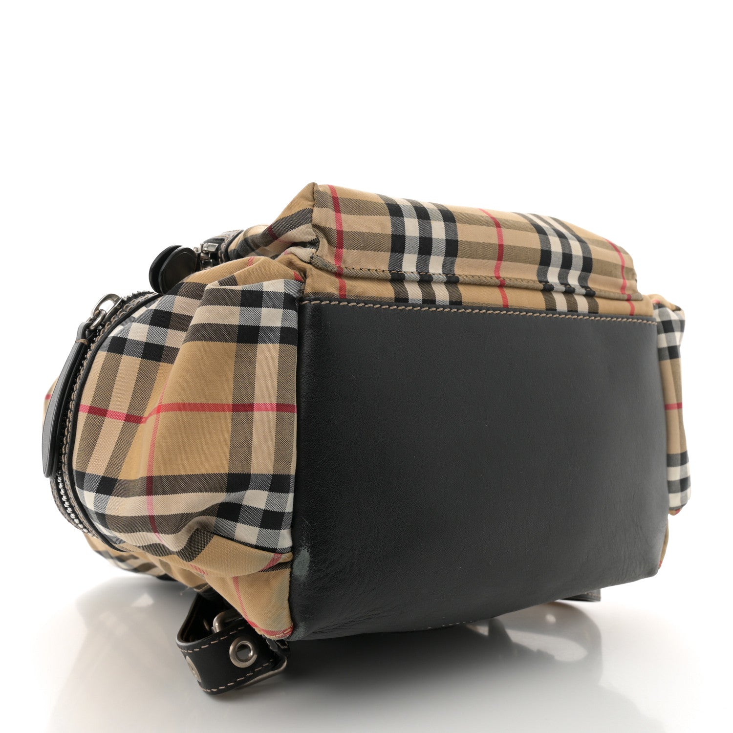 Burberry Nylon Vintage Check Medium Rucksack Backpack Antique Yellow 4 of 10