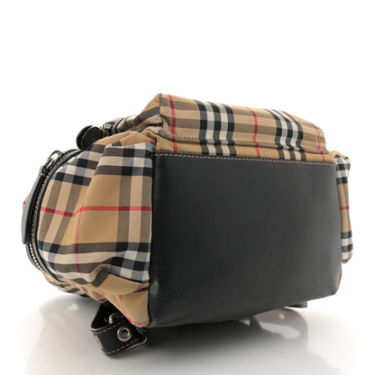Burberry Nylon Vintage Check Medium Rucksack Backpack Antique Yellow 4 of 10