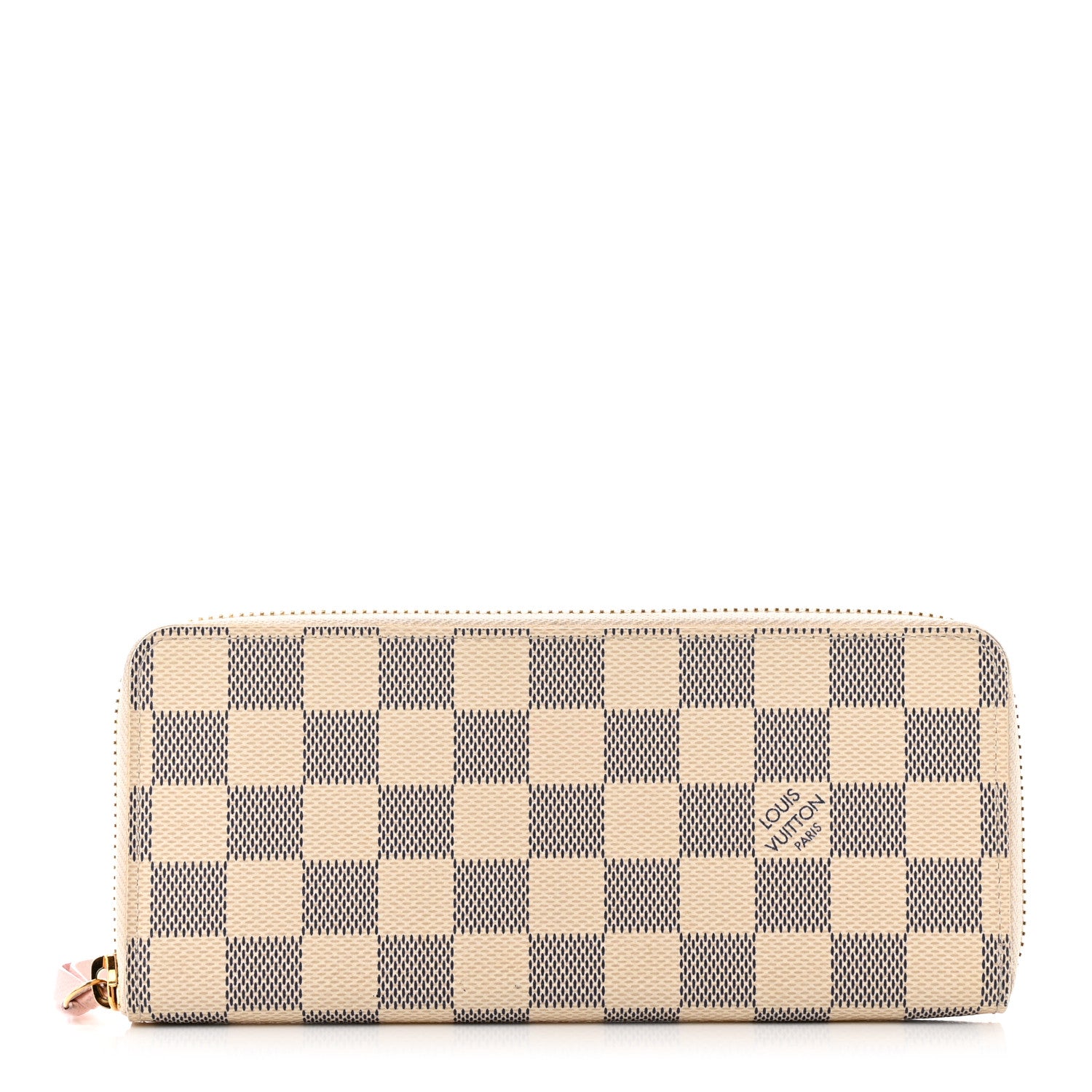 Louis Vuitton Damier Azur Clemence Wallet Rose Ballerine 1 of 7