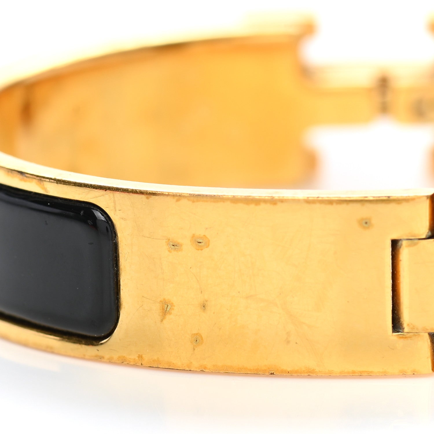 Hermes Enamel Narrow Clic Clac H Bracelet PM Black 5 of 9