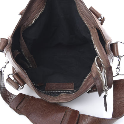 Balenciaga Agneau Giant 21 Silver Hardware City Chataigne 5 of 19