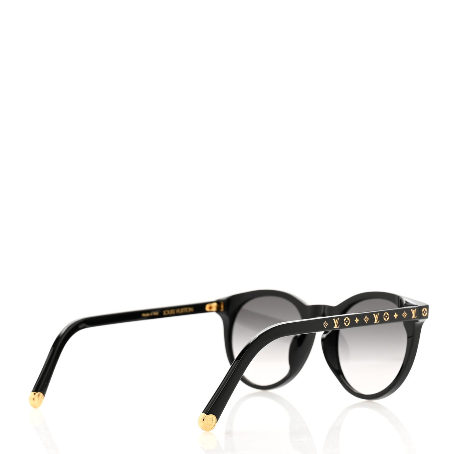 Acetate My Monogram Round Sunglasses Z2004E Black