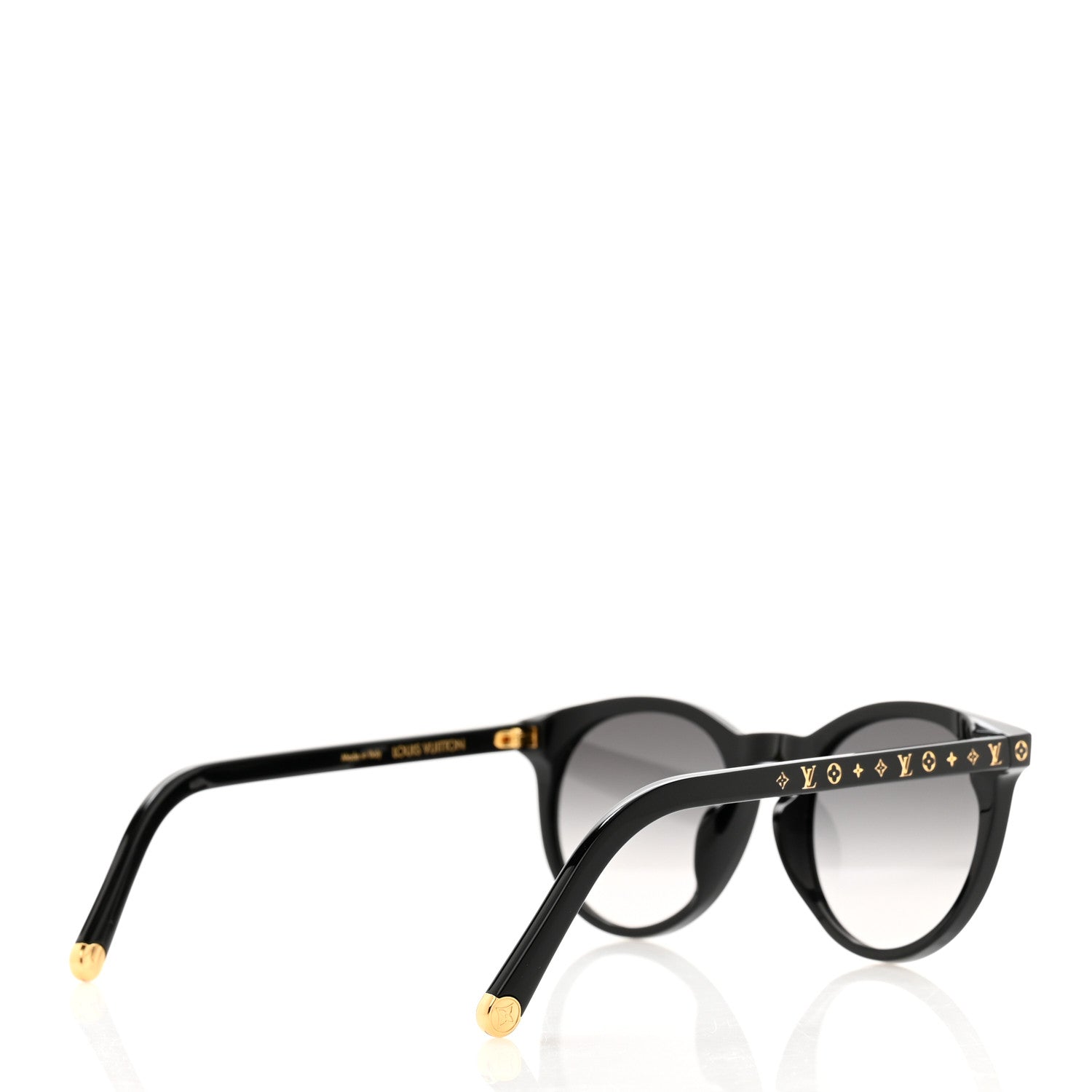 Louis Vuitton Acetate My Monogram Round Sunglasses Z2004E Black 4 of 8
