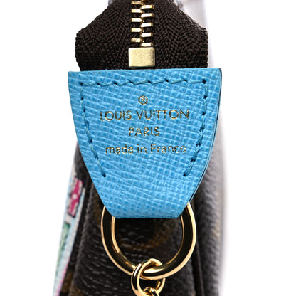 Louis Vuitton Monogram 2022 Christmas Animation Tokyo Mini Pochette Accessories Blue 6 of 9