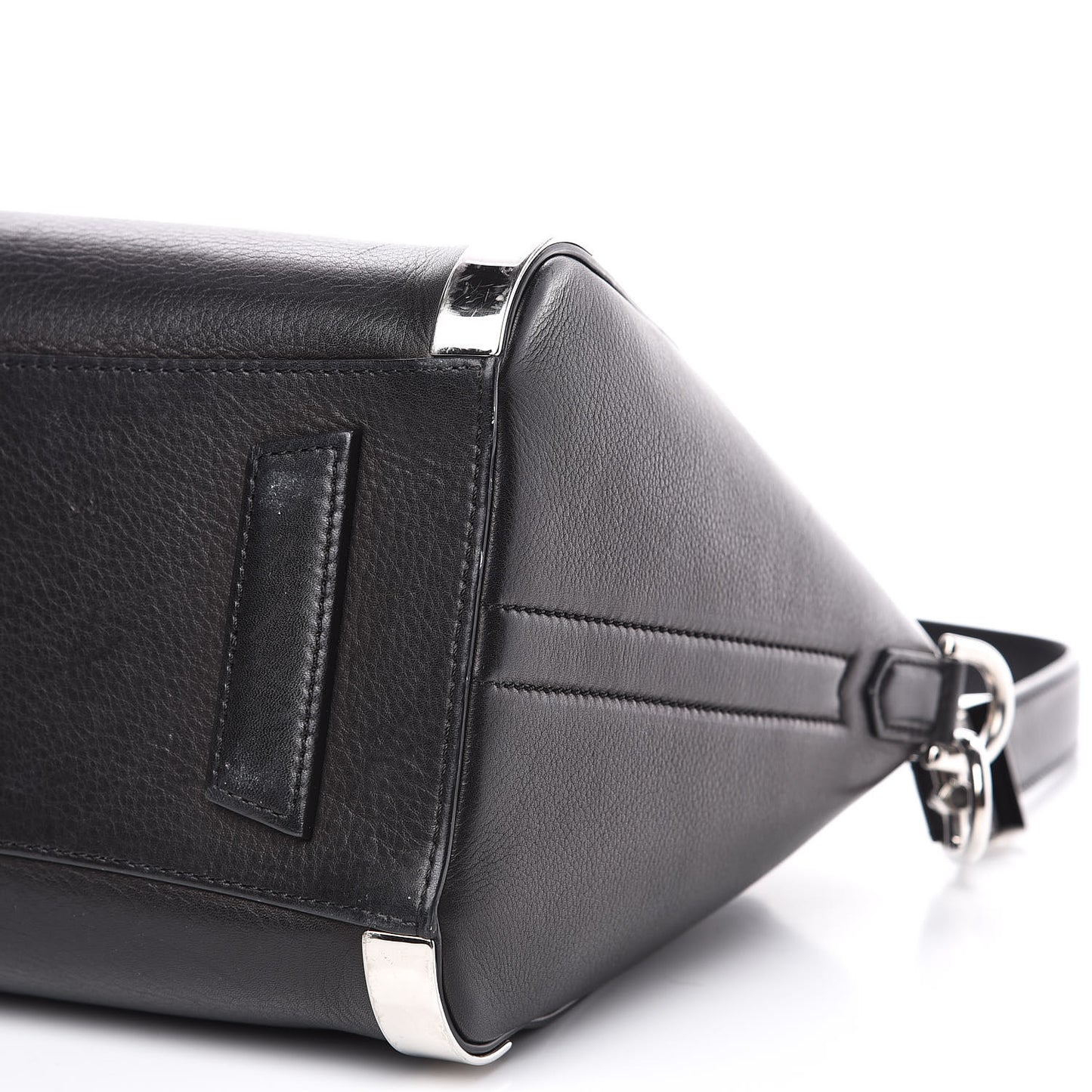 Sugar Goatskin Small Metal Corner Antigona Black