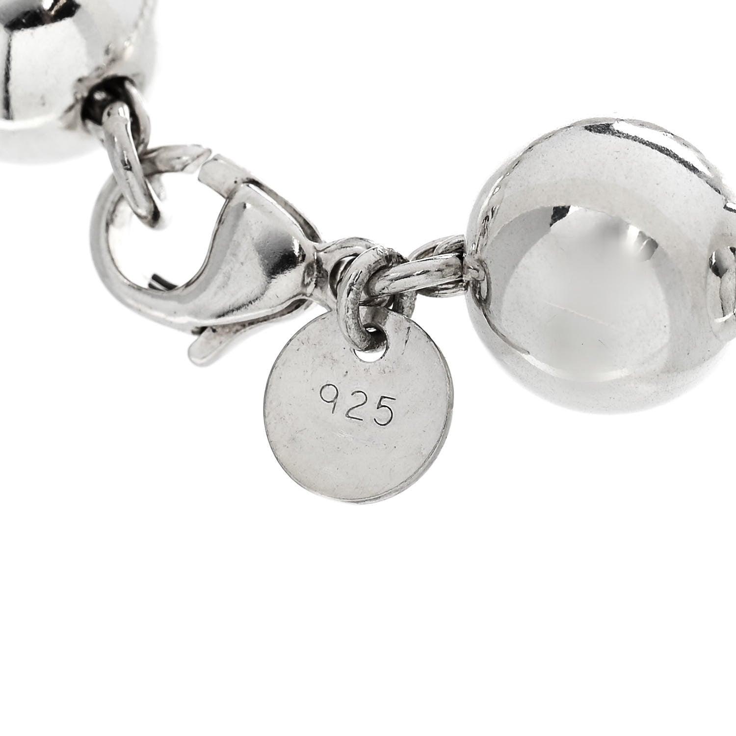 Tiffany Sterling Silver 10mm HardWear Ball Bracelet 4 of 4